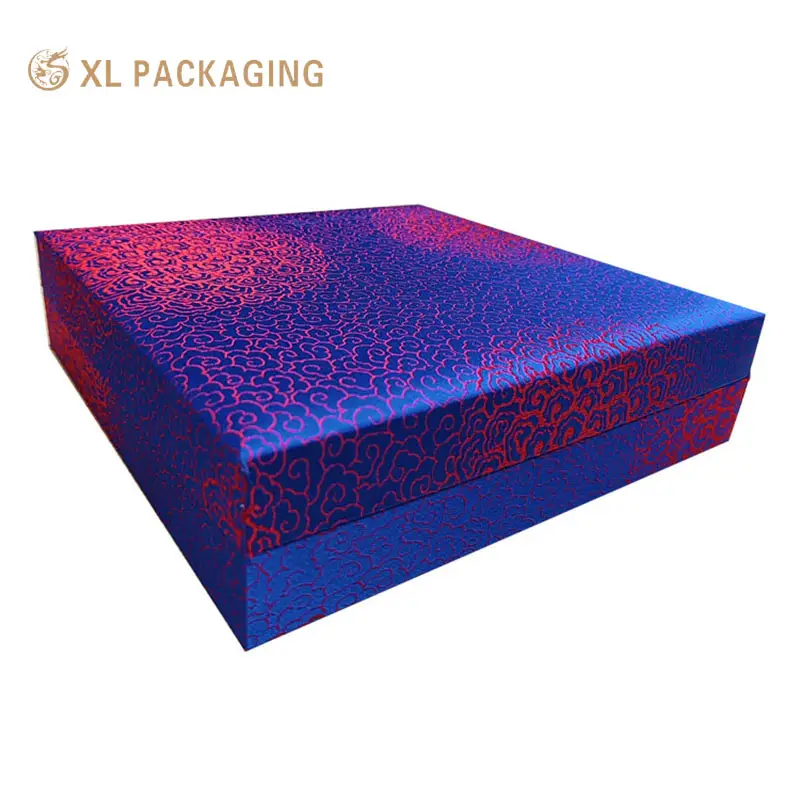 Flip-open Book Shape Box Custom Color Paper Box for Set of Jewelry Packaging Mirror Inside Ribbon Fixed Jewelry Box with Insert