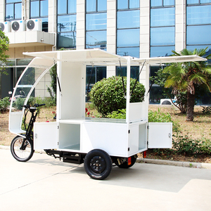 Tricycle <span class=keywords><strong>électrique</strong></span> à trois roues pour adultes, avec pneus larges, plateau ouvert, pour la livraison d'épicerie - Product Image 3