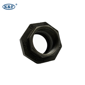 Uniones de tubería de hierro fundido maleable negro de alta calidad Superficie chapada en zinc para uso comercial - Product Image 2