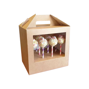 Popular wholesale stand papger dividers custom portable cake pop box for xmas