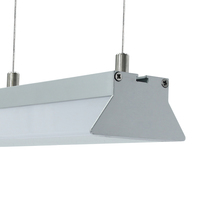 Profilé en aluminium LED avec diffuseur, embouts et clips pour bande LED 45*42 mm