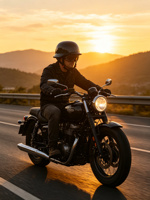 Casque de moto YQH en fibre de carbone, style allemand, ultra léger, certifié 3C, pour Surron Light Bee