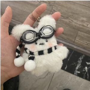 <span class=keywords><strong>Porte</strong></span>-clés en peluche chiot pilote mignon, pendentif créatif, breloque de sac Kawaii pour filles - Product Image 4