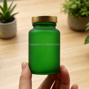 Envase <span class=keywords><strong>de</strong></span> Vidrio Personalizado a Prueba <span class=keywords><strong>de</strong></span> Rayos UV, Color Ámbar Verde, para Cápsulas y Píldoras, con Desecante <span class=keywords><strong>de</strong></span> Gel <span class=keywords><strong>de</strong></span> Sílice y Tapa Hermética <span class=keywords><strong>de</strong></span> Rosca - Product Image 2
