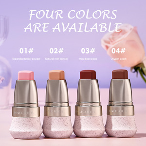 Barra de Rubor de Acabado Mate, Maquillaje Mineral para Labios y Mejillas con Acabado Duradero, Crema de Rubor Sedosa con Punta de Silicona - Product Image 5