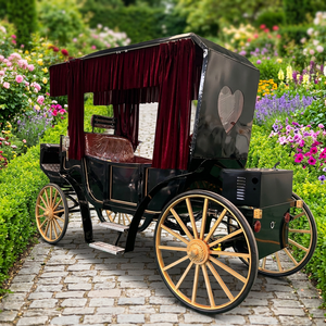 Chariot Équestre Électrique de Haute Qualité pour Visites Touristiques, Carrosse Traîné par des Chevaux, Manège de Parc d'Attractions, Chariot de Transport Équestre - Product Image 1