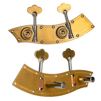 Pour NAOMI 1/2 1/4 têtes de machine à contrebasse droites avec deux plaques en acier pièces de chevilles de réglage pour cordes