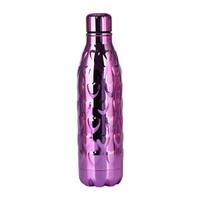 Bouteille d'eau en cuivre de grande capacité 500ml, bouteille d'eau de Cola martelée en cuivre