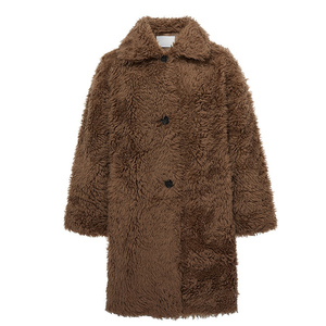 Chaqueta larga de piel sintética para <span class=keywords><strong>mujer</strong></span> KINGSRICH Factory Outlet Venta caliente Nueva tendencia Calidad de lujo Venta directa de fábrica original <span class=keywords><strong>C</strong></span> - Product Image 2