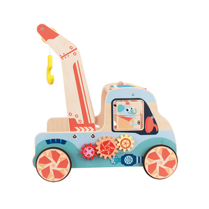 Passeggino in Legno Montessori per Bambini con 4 Ruote a Forma di Auto, Vendita all'Ingrosso - Product Image 4