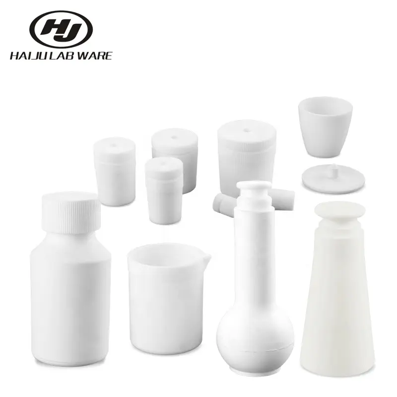 HAIJU 실험실 30 50 100 250 500 1000 2000 10000ml PTFE F4 비커 사용 실험실 새로운 화학 Labware