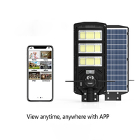 Lampioni Solari IP66 Impermeabili, LED 6000K Luce Diurna, Angolo di Illuminazione 180°, Telecamera di Sicurezza WiFi, Chat Vocale, Sensore di Movimento PIR