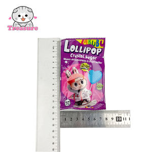 Piruleta con diseño de Labubu de monstruo pequeño e interesante Halal al por mayor piruleta con forma de corazón afrutada con caramelo en polvo - Product Image 6