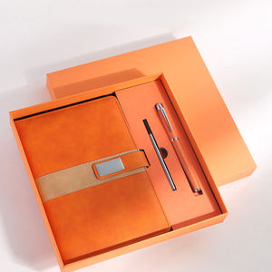 สมุดโน้ต A5แบบปรับแต่งได้หรูหราชุดของขวัญพร้อมปากกาความร้อน USB ขายส่งธุรกิจ PP ปกกระดาษเย็บปกโรงเรียน - Product Image 3