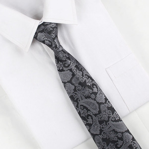 Corbata <span class=keywords><strong>Azul</strong></span> <span class=keywords><strong>Marino</strong></span> Bordada de Seda Orgánica para Hombre, 8 CM, Jacquard con Logotipo en la Punta - Product Image 4
