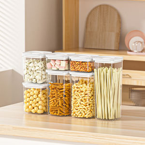 Stockage de cuisine écologique: Récipients à céréales hermétiques avec couvercles pivotants - Product Image 3