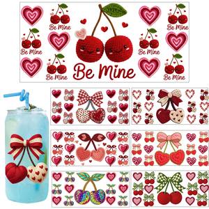 Gobelets en verre Libbey 16oz UV pour DTF, motifs de Noël personnalisés, résistants à la chaleur, impression sérigraphique, étanches, vente en gros - Product Image 2