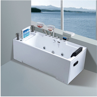Baignoire moderne avec sortie cascade pour baignoire confortable baignoire autoportante meubles de salle de bain