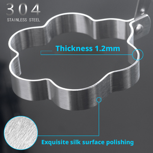 <span class=keywords><strong>Moule</strong></span> à gâteau et chocolat en acier inoxydable 304, résistant à la chaleur, compatible four, écologique, équipement pour omelettes, outil de pâtisserie DIY - Product Image 3