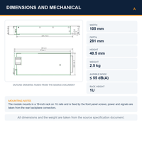 Module redresseur télécom 48V 75A, alimentation à découpage CA/CC 4320W 1U haute densité pour station de base et rail