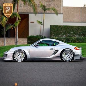 Alerón de parachoques delantero de fibra de vidrio para coche, Kit de cuerpo ancho para 987 Porsche Boxster Cayman Rock Buny Style - Product Image 2