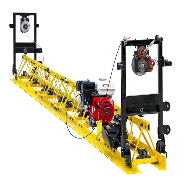 Gasoline Engine Vibrating Concrete Smoothing Machine Frame Type Vibrating Beam Double Beam Screed Vibrator