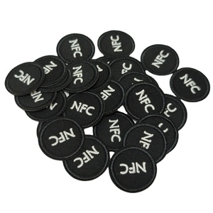 Không thấm nước có thể giặt giặt chịu nhiệt nhãn thêu với NFC chip 213 424 DNA - Product Image 1