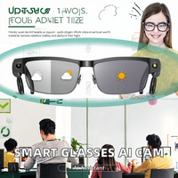 Lunettes Intelligentes 8MP Vidéo 1200P Musique IA Commande Vocale Tactile WiFi Traduction Chargement Magnétique