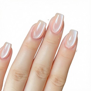 Capsules d'ongles artificiels longs en acrylique transparent, formes amande, French, cercueil, couvrance complète ou partielle, pointes en gel souple - Product Image 4