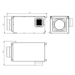 <span class=keywords><strong>50</strong></span> <span class=keywords><strong>litros</strong></span> por día <span class=keywords><strong>Deshumidificador</strong></span> montado en el techo con conducto para uso doméstico Sótano - Product Image 6