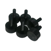 Vis à molette moletée DIN 653 en laiton usiné CNC, plaqué zinc, oxyde noir, plaqué argent, grades 5.8-12.9, vente en gros