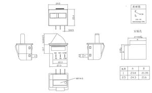 2A 125VAC 6A 250V <span class=keywords><strong>3</strong></span>ขาชั่วขณะบนสวิตช์ประตูตู้เย็น - Product Image 4
