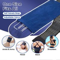 Ensemble froid/chaud 2-en-1 RTS avec sangle, enveloppe de compression en gel 10x5 pouces pour genou/coude/taille, marque BINGFAN, soulagement de la douleur, classe I