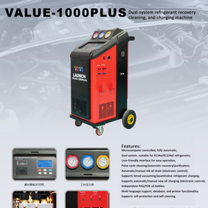 Máquina de <span class=keywords><strong>Aire</strong></span> <span class=keywords><strong>Acondicionado</strong></span> de Doble Refrigerante LAUNCH Value 1000 PLUS <span class=keywords><strong>R134A</strong></span> y R1234YF para Autos, Taller Automotriz - Product Image 3
