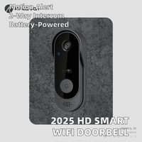 Sonnette vidéo WiFi étanche 1080P HD intelligente avec carillon, compatible Tuya App, modèle 2025