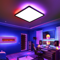 Plafonnier LED intelligent Wifi Tuya moderne pour la maison, éclairage décoratif, plafonnier LED avec télécommande pour chambre à coucher
