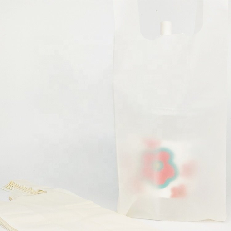 Бамбуковый биоразлагаемый материал, биоразлагаемый Разлагаемый жилет для переноски напитков, одноразовые мешки