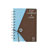 Calendrier et agenda 2027 A6, journal à spirale, 5 types de pages intérieures, esthétique haut de gamme, créatif, portable, vente en gros