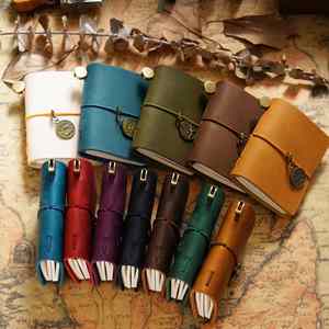 Promotional Traveler's Notebook with 2 Refills <b>Mini</b> Edition Handmade Loose-leaf Notepad Cowhide Pocket Diary Dowling Paper - Product Image 4