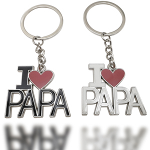 Regalos para el Día del Padre y del Día de la Madre, Llaveros con la Frase 'I Love Papa/DADA' 'I LOVE MAMA/MOM' - Product Image 1