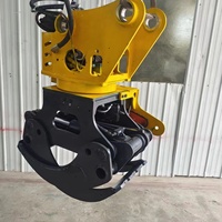 Scie hydraulique multifonctionnelle pour grappin à bois Scie à bois rotative pour grappin à bois