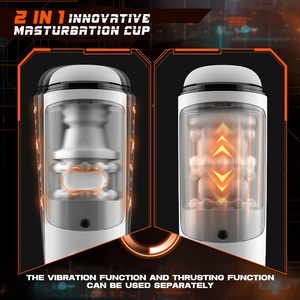 電動ポケットオナホール バイブレーター 大人のおもちゃ 自動挿入式男性用マスターベーションカップ ビーズリング付き - Product Image 2