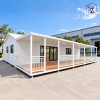 Maison conteneur extensible préfabriquée modulaire pour jardin, unité d'habitation secondaire (ADU), logement pour invités et maisonnette