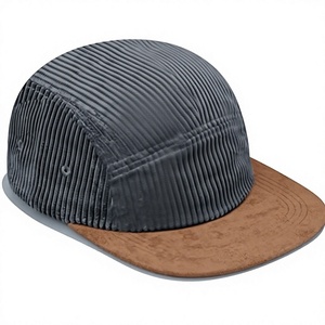 Casquette de baseball unisexe multi-panneaux, respirante, en tissu maillé imperméable, à visière plate, couleur unie, style sportif, 100% coton, 56-58 cm - Product Image 1