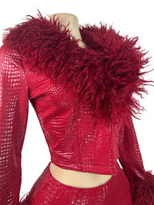 Nuovi Arrivi <span class=keywords><strong>Completi</strong></span> <span class=keywords><strong>Donna</strong></span> con Shorts, Giacca Corta con Inserti in Pelliccia, Set Due Pezzi Y2K <span class=keywords><strong>Sexy</strong></span> da Club, Completo <span class=keywords><strong>Donna</strong></span> 2026 - Product Image 6