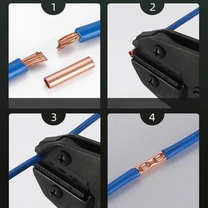 Conectores de Cable de Cobre para Ingeniería Química, 100, 200, 500 Piezas, Terminales de Compresión GT para Conductos - Product Image 4