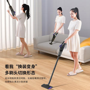 Aspiradora de mano con fuerte succión de 15000Pa, contenedor de polvo portátil alimentado por batería con boquilla reemplazable para limpieza del hogar - Product Image 2