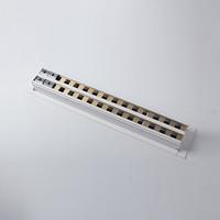 Grille de ventilation linéaire en aluminium réglable pour plafond, diffuseur à 2 fentes, prix usine Ventech HVAC