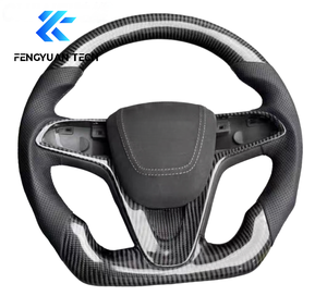 Volant en fibre de carbone avec LED pour <span class=keywords><strong>Chevrolet</strong></span> Chevy Cruze St <span class=keywords><strong>rs</strong></span> 1.8, palettes de changement de vitesse, 2009 2010 2011 2012 2013 2014 2015 2018 <span class=keywords><strong>2019</strong></span> - Product Image 3