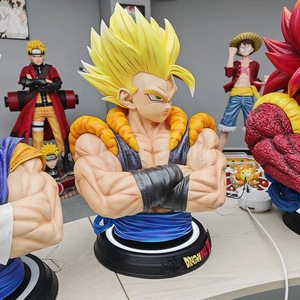 <span class=keywords><strong>Dragon</strong></span> <span class=keywords><strong>Ball</strong></span> Z Buste en résine Gogeta SSJ4 grandeur nature 1:1, sculpture d'anime, statue de collection, décoration - Product Image 5